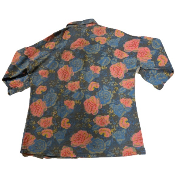 Cool Brook Show Klere vintage denim rose pattern jacket - Picture 2 of 2